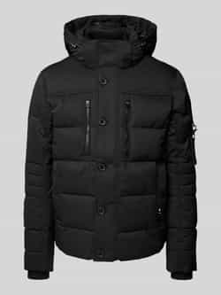 Tom Tailor Gewatteerd regular fit jack met afneembare capuchon