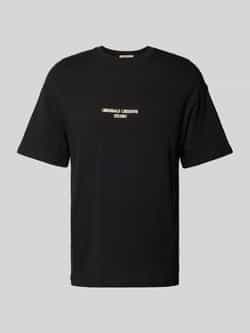 Jack & jones Oversized T-shirt met geribde ronde hals model 'NOTO'