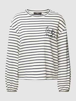 Max Mara Weekend Gestreept biologisch katoenen boxy T-shirt White Dames