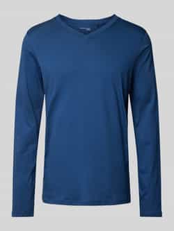 Schiesser Shirt met lange mouwen en V-hals