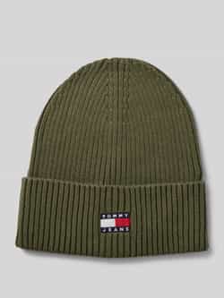 Tommy Jeans Gebreide muts met labelstitching model 'HERITAGE CORE'
