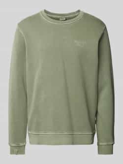 Pepe Jeans Sweatshirt met labelstitching model 'Aris Crew'