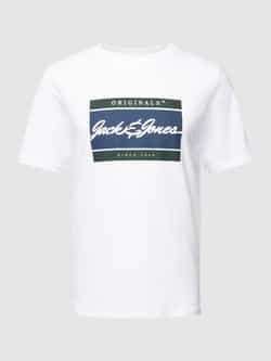 jack & jones T-shirt met labelprint model 'JORWAYNE'