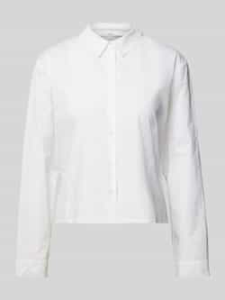 LANIUS Regular fit blouse met platte kraag