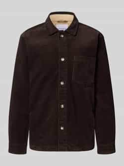 Lindbergh Modern fit overhemdjack met borstzak model 'Superflex'