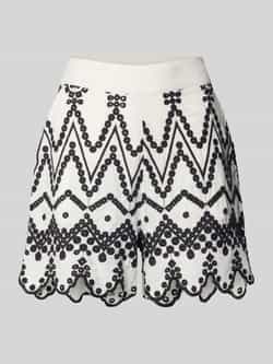 Copenhagen Muse Korte broek met stitchings en golvende zoom
