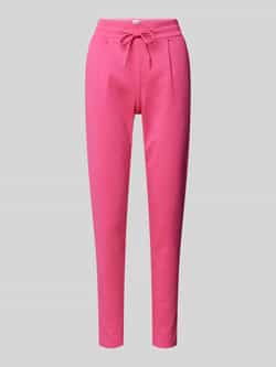 Ichi Skinny fit stoffen broek met elastische band model 'KATE'