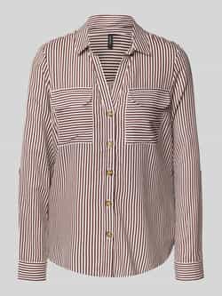 Vero Moda Regular fit overhemdblouse van pure viscose model 'BUMPY'