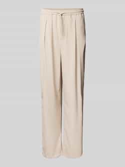 REVIEW Tailored fit stoffen broek met bandplooien