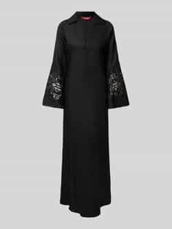 Max Mara Studio Linnen jurk met broderie anglaise model 'STRANO'