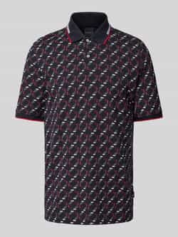 Bugatti Regular fit poloshirt met labeldetail