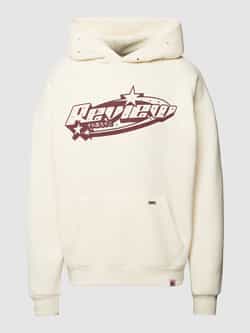 REVIEW Hoodie met labelprint