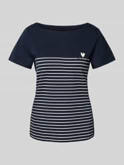 Tom Tailor T-shirt met print en streepjespatroon
