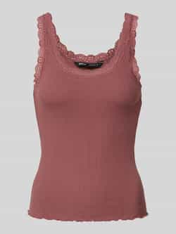 Only Regular fit tanktop met volants bij de zoom model 'SRA'