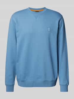 Boss Orange Sweatshirt met labelbadge model 'Westart'
