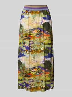 Christian Berg Woman Midirok van viscose met elastische band