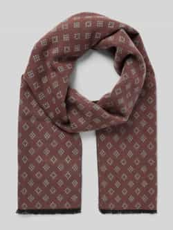 Christian Berg Men Sjaal van viscose met franjes