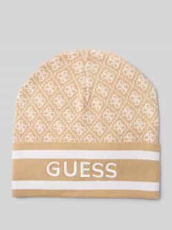 Guess Gebreide muts met labelstitching model 'SEVYN'