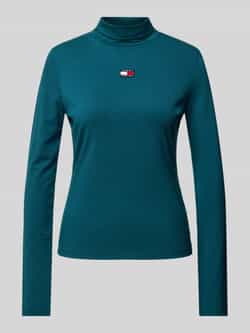 Tommy Hilfiger Slim Badge Mockneck LS Shirt Dames