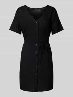 Vero Moda Loose fit mini-jurk van een mix van viscose en linnen model 'MYMILO'