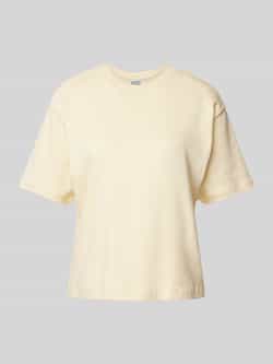 Jake*s Studio Woman T-shirt met geribde ronde hals