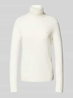 Liu Jo White Gebreide pullover met labelstitching
