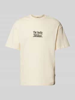 Jack & jones Oversized T-shirt met geribde ronde hals model 'NOTO'