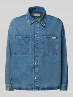 Calvin Klein Jeans Relaxed fit jeansoverhemd met labelpatch
