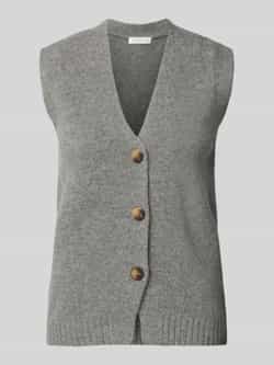 Christian Berg Woman Mouwloos vest van wol met V-hals