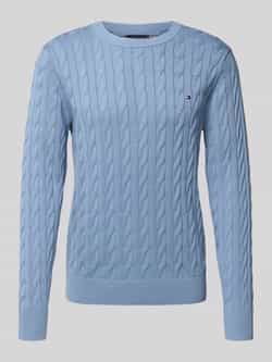Tommy Hilfiger Regular fit gebreide pullover van zuiver katoen