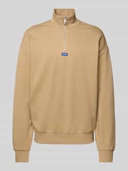 Hugo Blue Sweatshirt met opstaande kraag model 'Neeler'