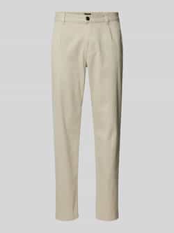 Boss Orange Slim fit chino met bandplooien