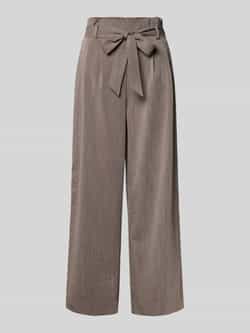 Only Wide leg bandplooibroek van viscosemix model 'MARSA'