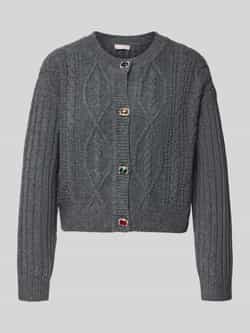 Liu Jo White Gebreid jack met ribboorden