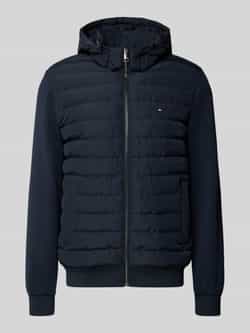 Tommy Hilfiger Regular fit gewatteerd jack met afneembare capuchon