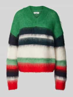 Marc O'Polo DENIM Gebreide pullover met geribde V-hals