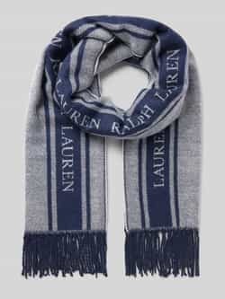 Lauren Ralph Lauren Sjaal met wol en franjes