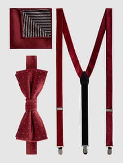 CINQUE Strik pochet en bretels in een set model 'Carlo'