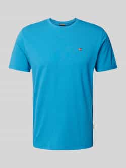 Napapijri Blauw Katoenen T-Shirt | Sku: Na-33203-S Blue Heren