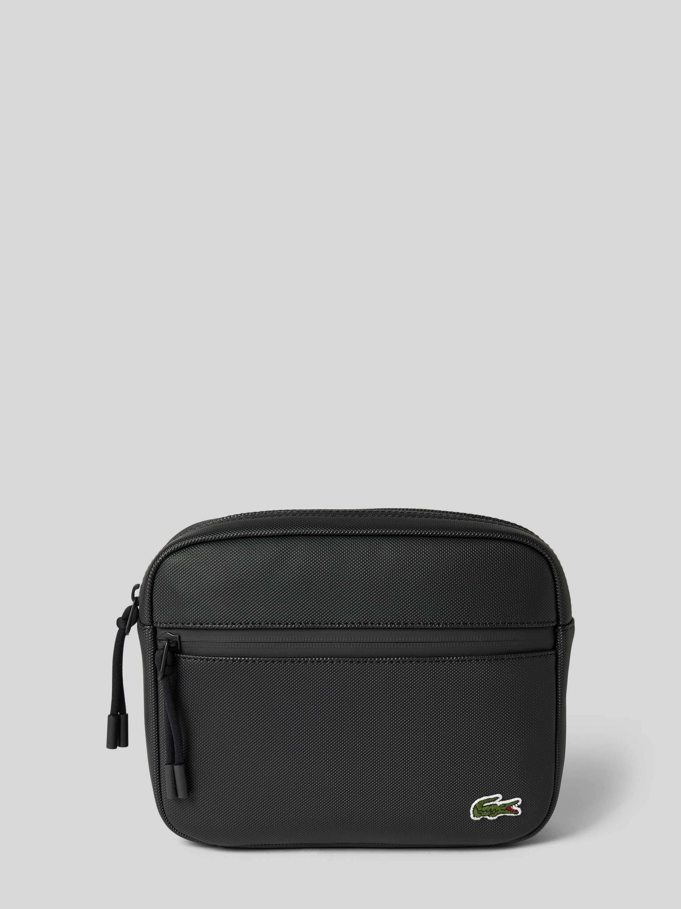 Lacoste Sportieve Crossbody Tas met Buitenvak Black