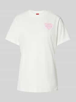 Hugo Boss Witte Tie-Dye Grafische T-shirt White Dames