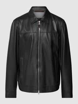 Windsor Leren jack met kentkraag model 'Bareto'