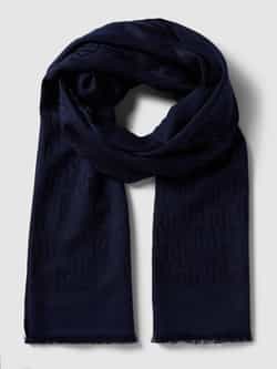 Ralph Lauren Donkerblauwe sjaal met monogram Blue Dames