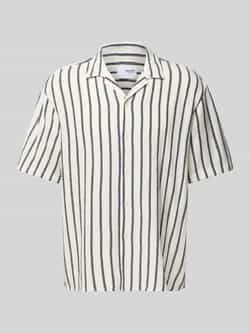 SELECTED HOMME Heren Overhemden Slhrelax-sal Shirt Ss Resort Wit