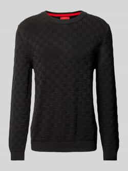 HUGO Gebreide pullover met ronde hals model 'Selio'