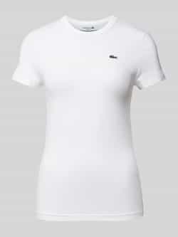 Lacoste Luxe Organisch Katoenen T-Shirt White Dames
