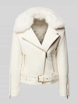 Guess Witte Elegante Veelzijdige Jas White Dames