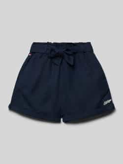 Tommy Hilfiger Teens Korte broek met elastische band en labelstitching