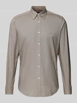 Boss Orange Regular fit vrijetijdsoverhemd met button-downkraag model 'Rickert