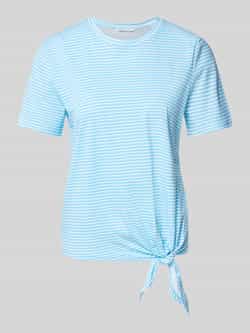 Tom Tailor Denim Regular fit T-shirt met knoopdetail